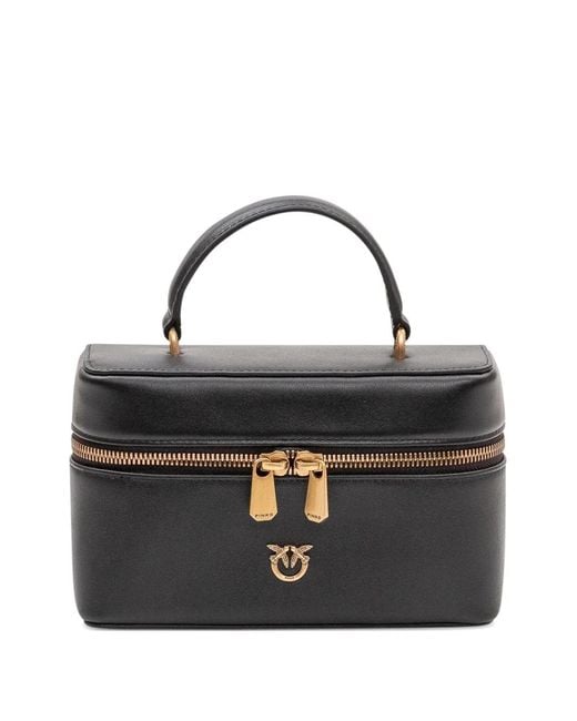 Pinko Black Zipped Tote Bag