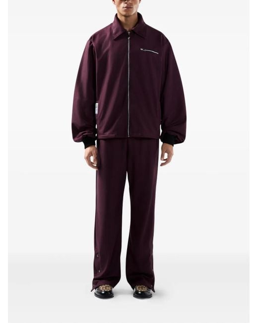 Gcds Purple Drawstring-Waist Pants for men