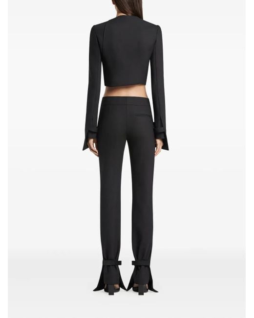 Courreges Black Geknöpfte Oblique Jacke