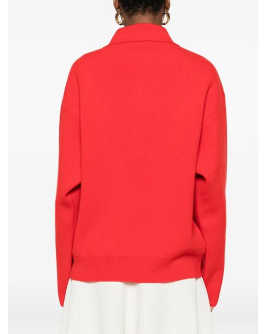 Jacquemus Trui Met Knopen En Polokraag in het Red