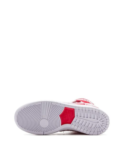 Nike Red Dunk High Pro Sb "Picnic Table" Sneakers for men