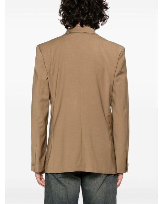 Sandro Brown Double-breasted Blazer for men
