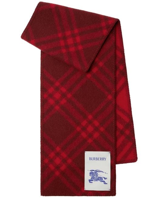 Sciarpa A Quadri di Burberry in Red