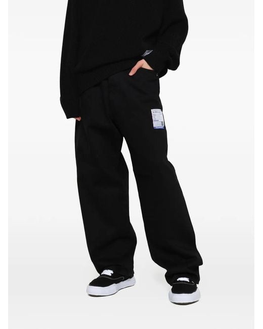 Maison Mihara Yasuhiro Black Instrumental Selvage Jeans for men