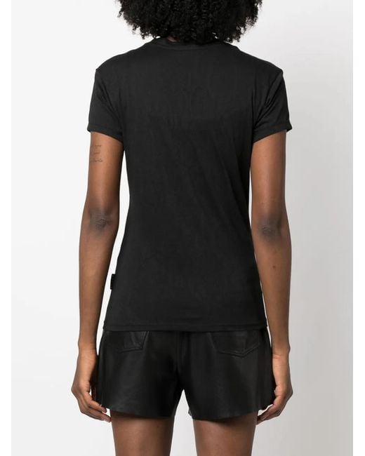 Philipp Plein Black Sexy Pure Fit Skull Crew-Neck T-Shirt