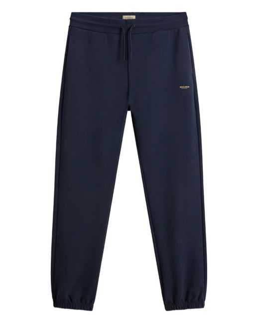 メンズ Woolrich ロゴ スウェットパンツ Blue