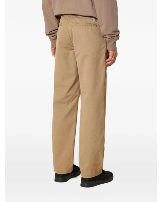 Carhartt Natural Logo-Patch Trousers for men