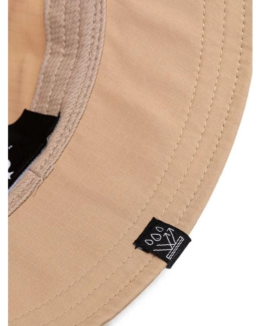 Kangol Natural Logo-Embroidered Bucket Hat