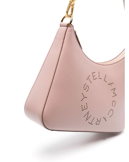 Bolso de hombro Logo pequeño Stella McCartney de color Pink