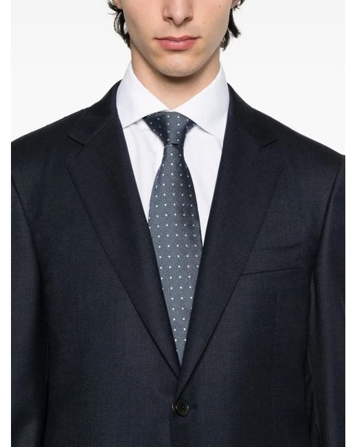 Canali Black Single-Breasted Suit for men