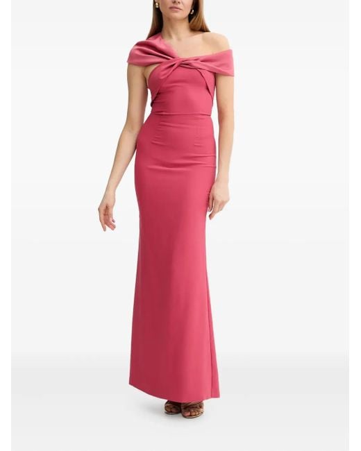 Marciano Pink Knot-Detail Maxi Dress