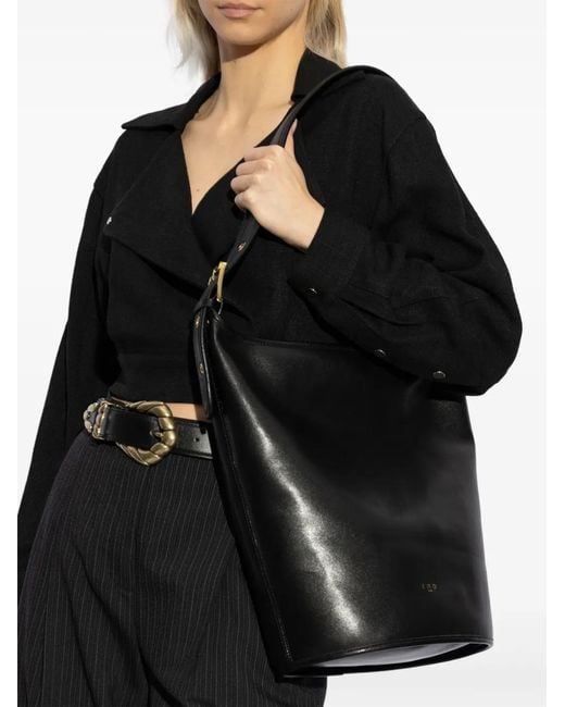 IRO Black Zyke Bucket Bag