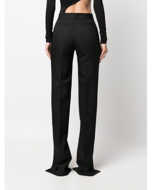 Off-White c/o Virgil Abloh Black Split-hem Tailored Trousers