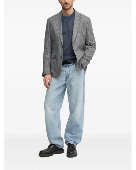 メンズ Hackett ストライプ ジャケット Blue