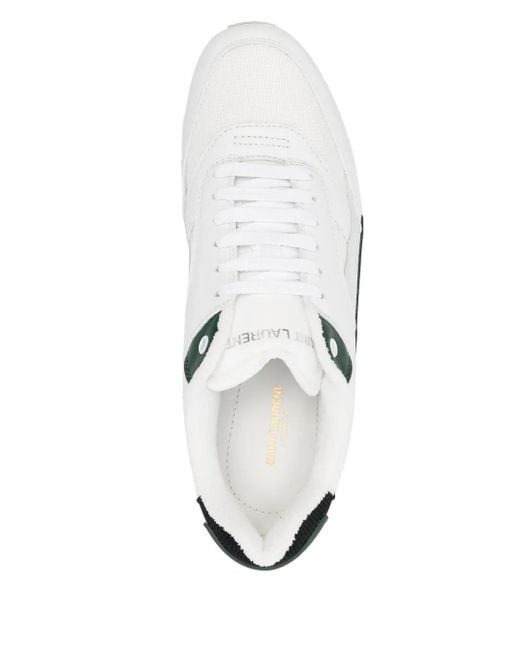 メンズ Saint Laurent Saint Laone Sizerent バンプ スニーカー（スムースレザー） White