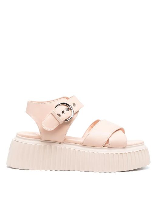 Agl Attilio Giusti Leombruni Pink Aurora Platform Sandals
