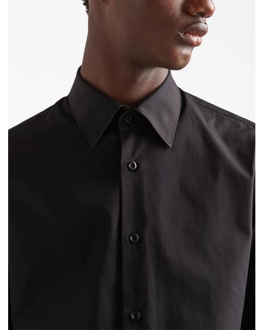 Prada Black Cotton Shirt for men