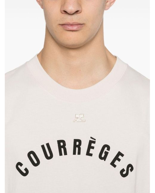 Courreges Ac Straight T-Shirt in White für Herren