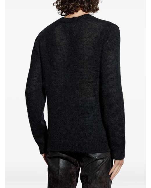 DSquared² Black Crew-Neck Sweater for men