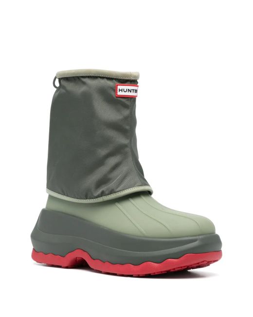 KENZO Green X Hunter Logo-Patch Boots for men