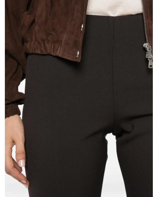 Peserico Black Side-Zip Trousers