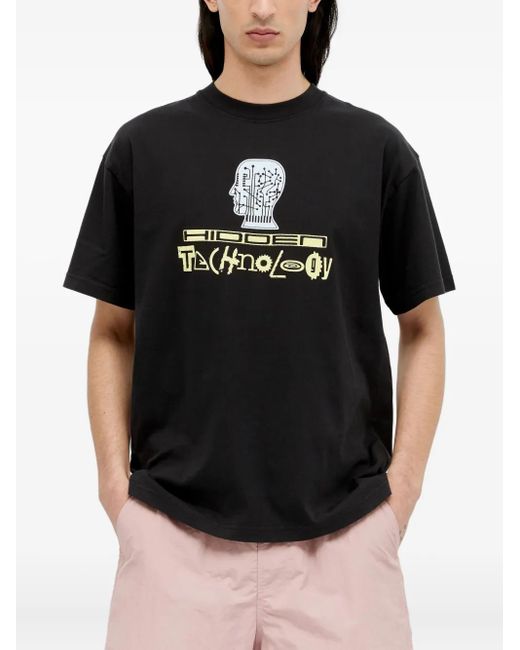 メンズ Brain Dead グラフィック Tシャツ Black