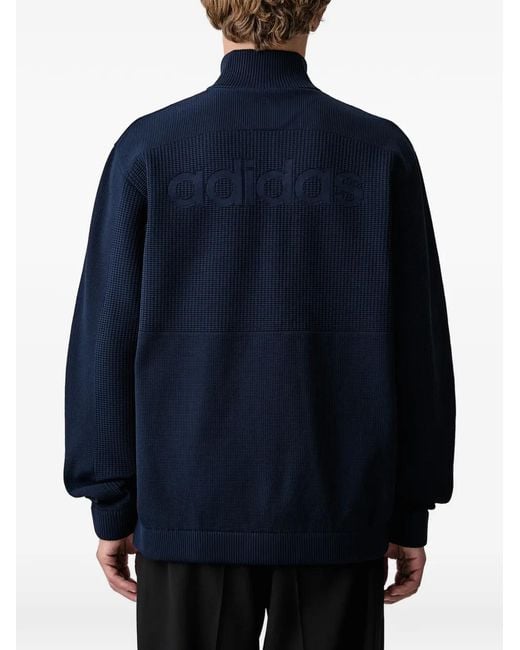 Adidas Blue Munich 93 Zip-Up Sweater for men