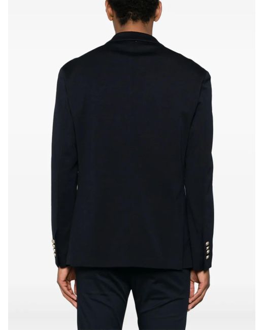 Eleventy Black Double-Breasted Blazer for men