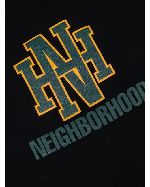 Neighborhood Black Logo-Print T-Shirt for men