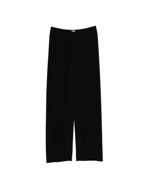 Nanushka Black Barrel Leg Elasticated Trousers