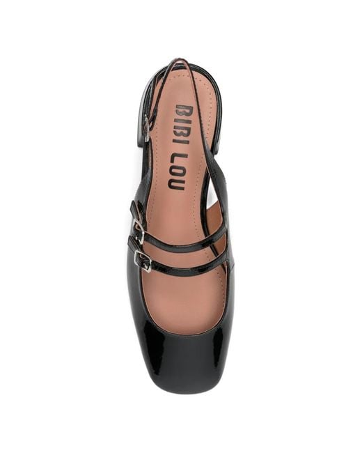 Bibi Lou Black Escarpins Vernis À Bride Arrière