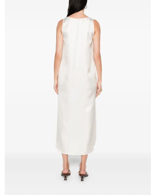 Loulou de Saison Nada サイドスリット スリップドレス White