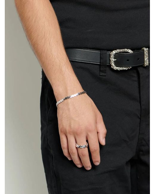 Emanuele Bicocchi Metallic Infinity Loop Bracelet