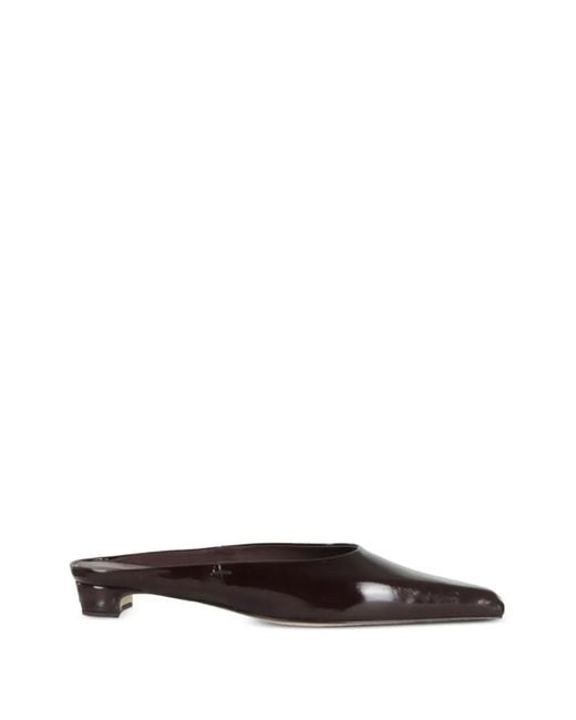 Poeve White Faye Pointed Pumps