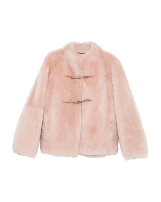Ermanno Scervino Pink Toggle-Fastening Jacket