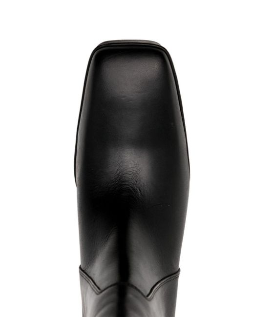Rick Owens Black Sliver 110mm Leather Boots