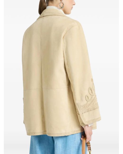 Ermanno Scervino レディース ナチュラル スエード ジャケットの通販は