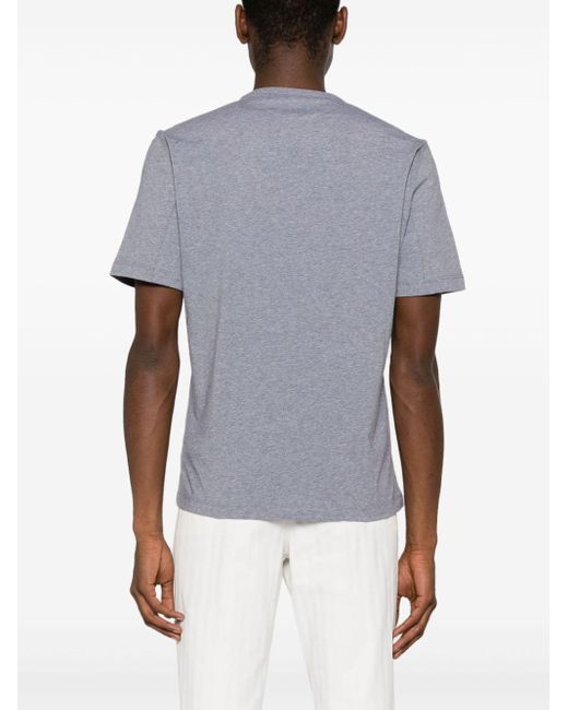 Camiseta con efecto de melange Brunello Cucinelli de hombre de color Gray