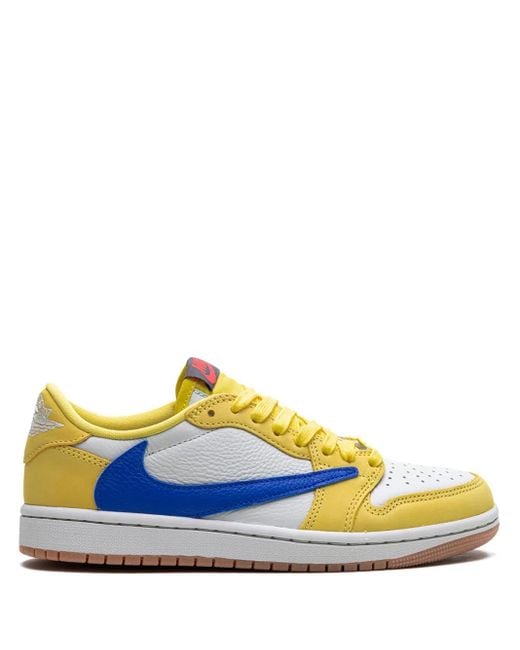 X Travis Scott Baskets Air 1 Retro 'Canary' Nike en coloris Blue