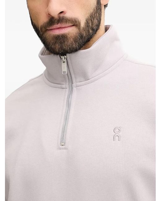 On Shoes Gray Club Collective Sweatshirt for men