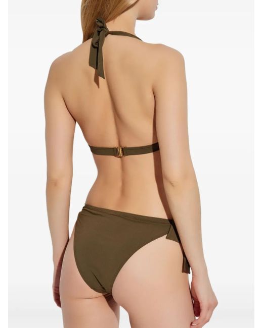 Balmain Triangel Bikini in het Green