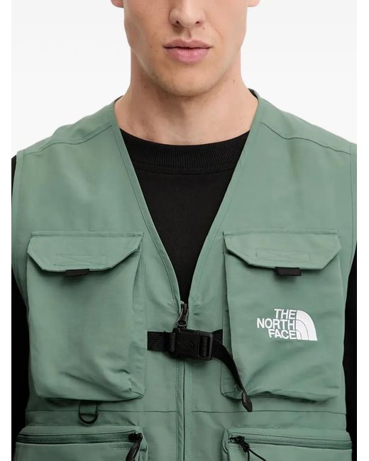The North Face Green Pockets Utility Vest for men