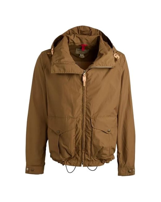 Ceccarelli Brown Hooded Pocket Jacket for men