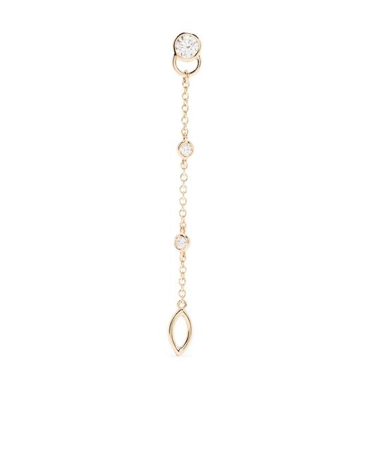 COURBET White 18Kt Recycled Co Laboratory-Grown Diamond Mono Hanging Earring
