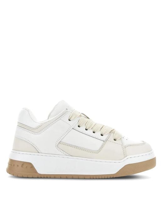 Hogan White H667 Leather Sneakers