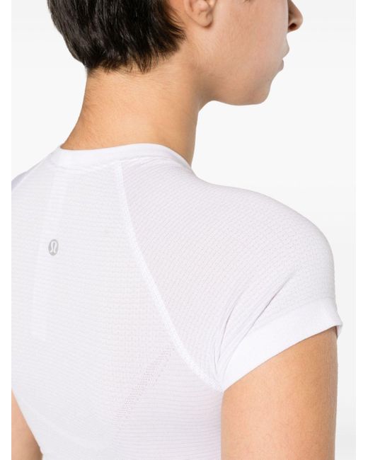 lululemon athletica White Swiftly Tech Cropped-T-Shirt