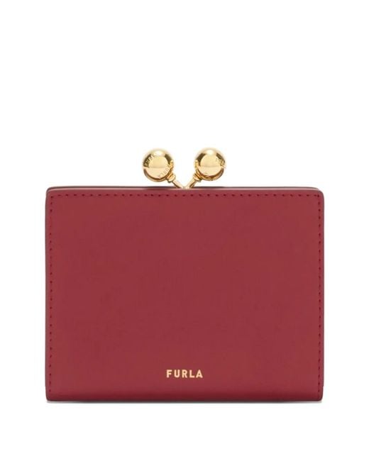 Furla Red Dots Kiss-Lock Wallet