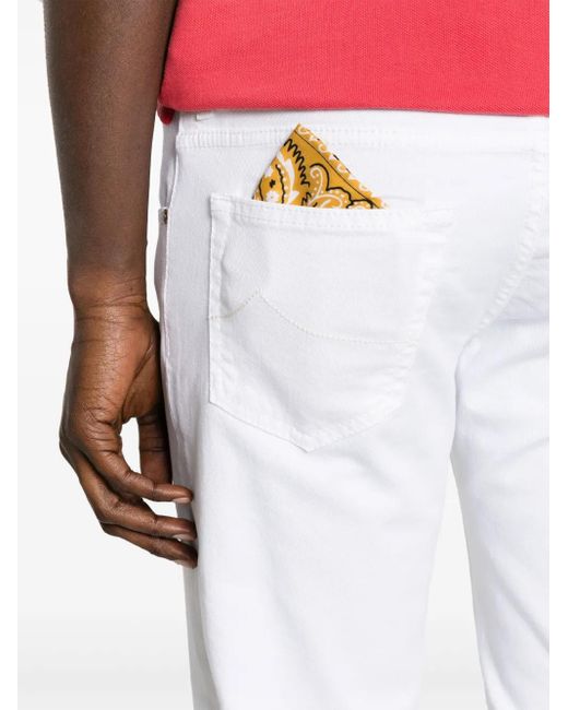 Jacob Cohen White Nick Jeans for men