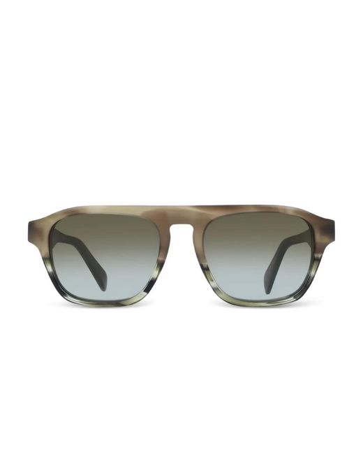Paul Smith Gray Striped Rectangle Sunglasses for men