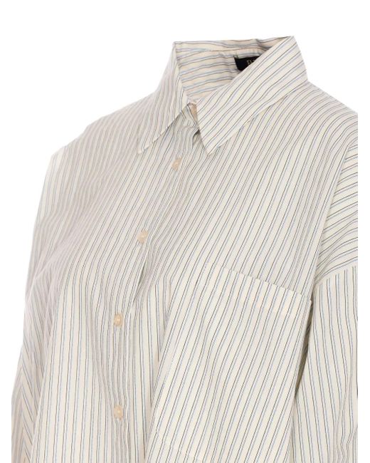 ELEH Striped Shirt White